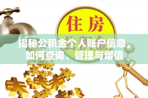 茶陵揭秘公积金个人账户信息，如何查询、管理与增值
