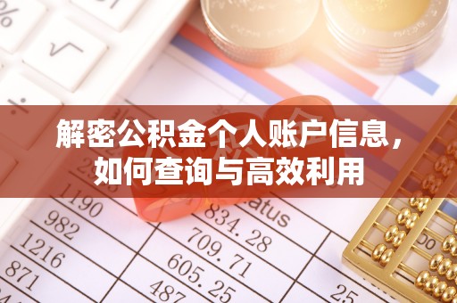 茶陵解密公积金个人账户信息，如何查询与高效利用