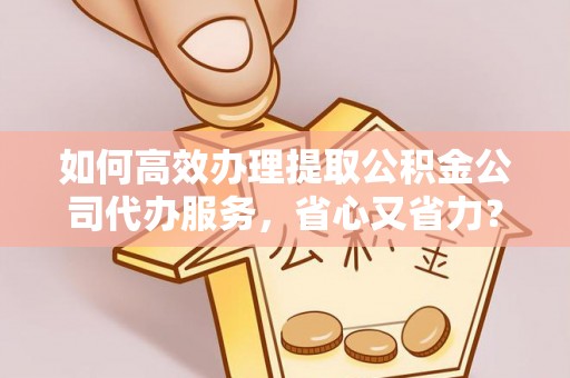 茶陵如何高效办理提取公积金公司代办服务，省心又省力？
