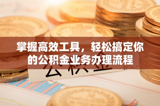 茶陵掌握高效工具，轻松搞定你的公积金业务办理流程