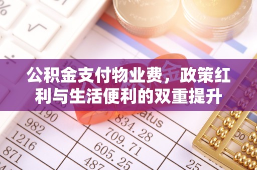 茶陵公积金支付物业费，政策红利与生活便利的双重提升