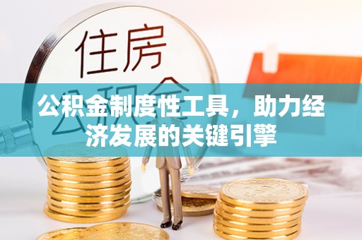 茶陵公积金制度性工具，助力经济发展的关键引擎