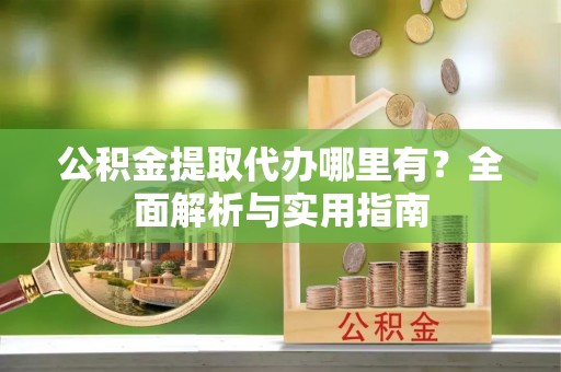 茶陵公积金提取代办哪里有？全面解析与实用指南