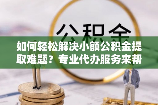 茶陵如何轻松解决小额公积金提取难题？专业代办服务来帮忙