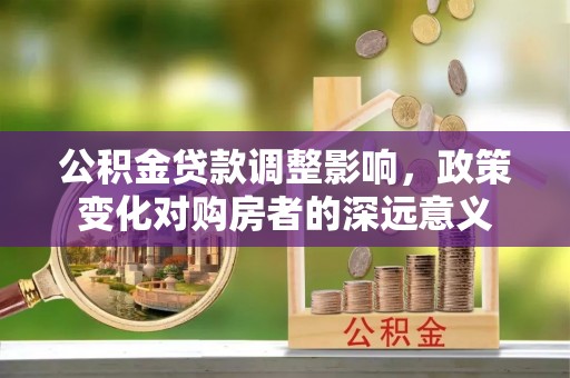 茶陵公积金贷款调整影响，政策变化对购房者的深远意义