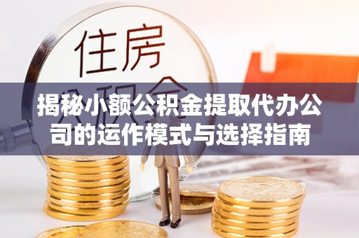 茶陵揭秘小额公积金提取代办公司的运作模式与选择指南