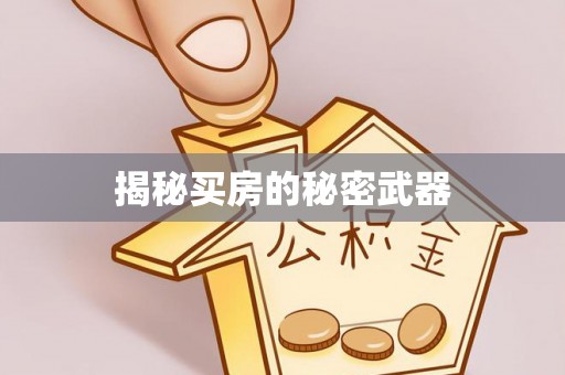茶陵揭秘买房的秘密武器