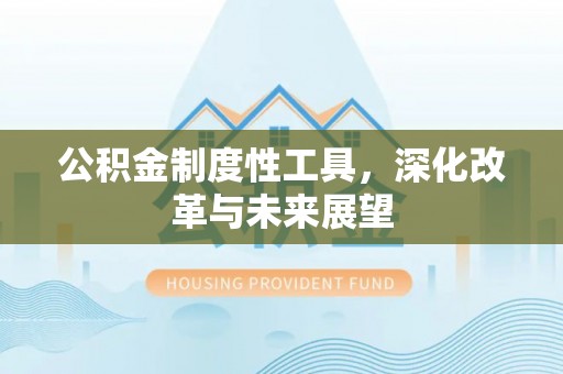 茶陵公积金制度性工具，深化改革与未来展望