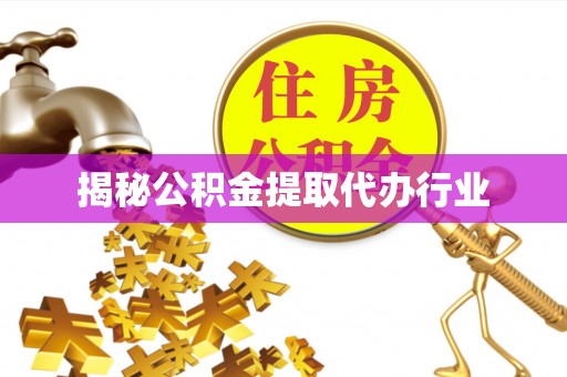 茶陵揭秘公积金提取代办行业