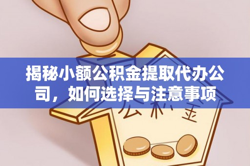 茶陵揭秘小额公积金提取代办公司，如何选择与注意事项