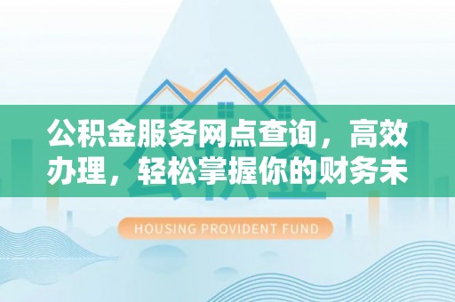 茶陵公积金服务网点查询，高效办理，轻松掌握你的财务未来