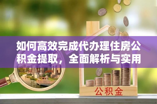 茶陵如何高效完成代办理住房公积金提取，全面解析与实用技巧