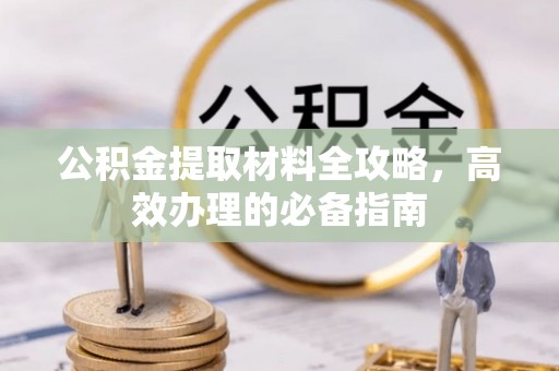 茶陵公积金提取材料全攻略，高效办理的必备指南