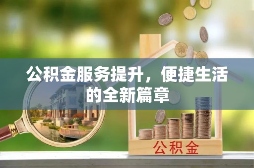 茶陵公积金服务提升，便捷生活的全新篇章