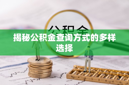 茶陵揭秘公积金查询方式的多样选择