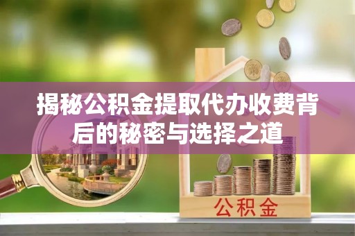 茶陵揭秘公积金提取代办收费背后的秘密与选择之道