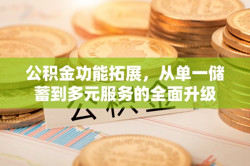 茶陵公积金功能拓展，从单一储蓄到多元服务的全面升级