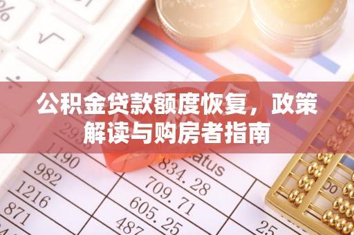 茶陵公积金贷款额度恢复，政策解读与购房者指南