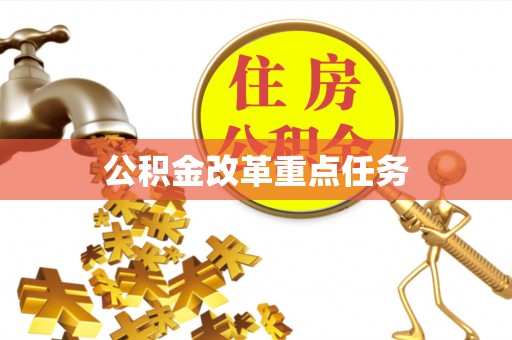 茶陵公积金改革重点任务