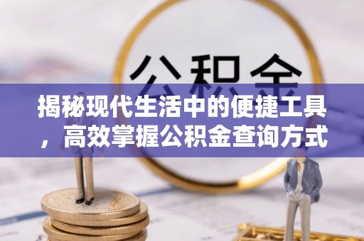 茶陵揭秘现代生活中的便捷工具，高效掌握公积金查询方式