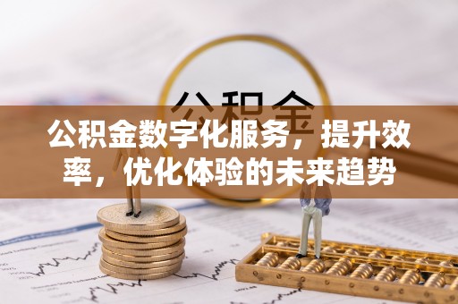 茶陵公积金数字化服务，提升效率，优化体验的未来趋势