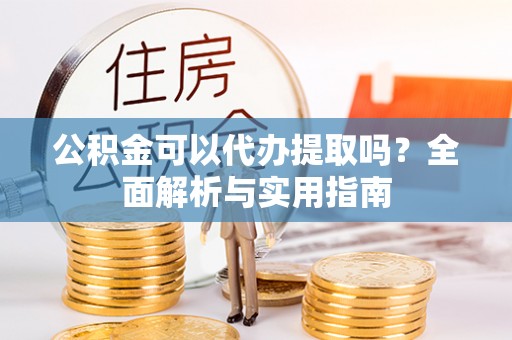 茶陵公积金可以代办提取吗？全面解析与实用指南