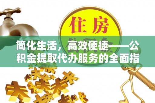 茶陵简化生活，高效便捷——公积金提取代办服务的全面指南
