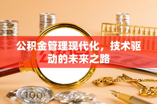 茶陵公积金管理现代化，技术驱动的未来之路